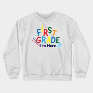 First Grade Back to school 2020 Crewneck Sweatshirt